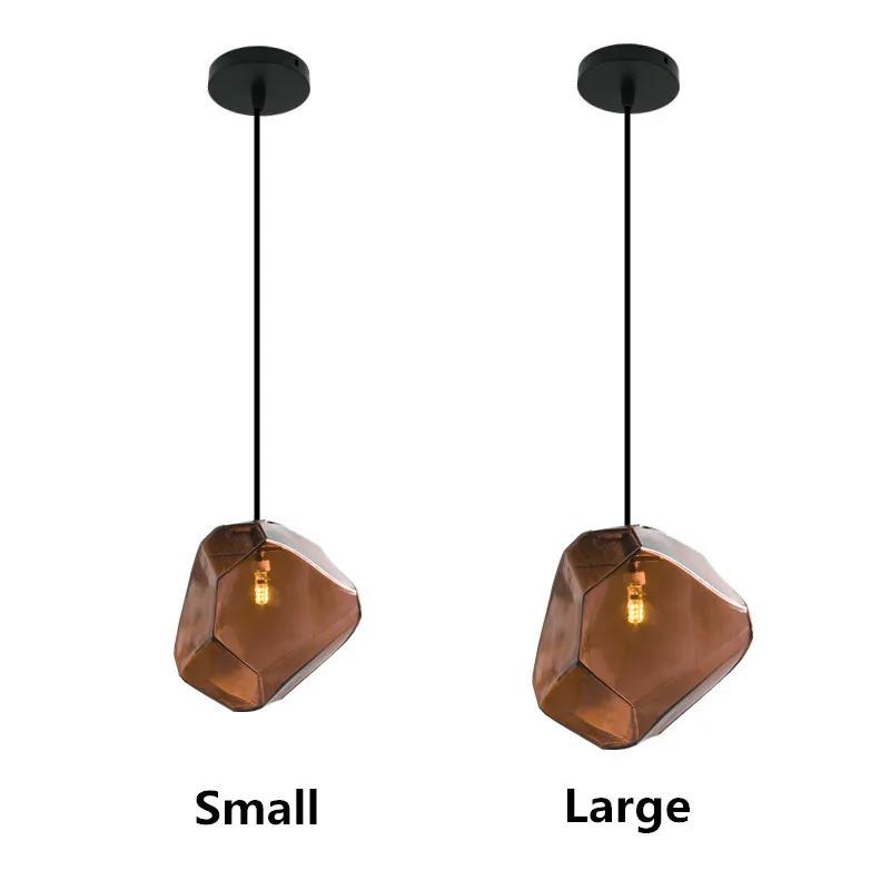 Modern Simple Stained Glass Chandelier Creative Living Room Dining Room Interior Decoration Lighting Fixtures IceCube Chandelier