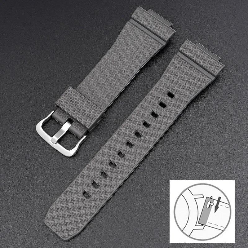 Eik Gummireim For Casio G-Shock GA-2100 GM-2100 Hurtigutløser TPU Resin Herre Sport Dykkerklokkereim Armbånd Tilbehør 16mm