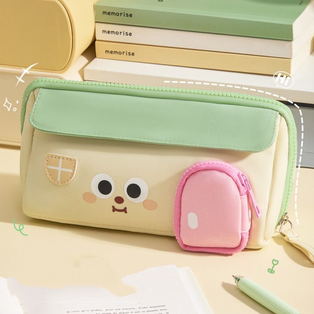 House Shape Stationery Storage Bag Dirty-proof Pen Organizer Pouch Dachshund Pencil Bag  Student
