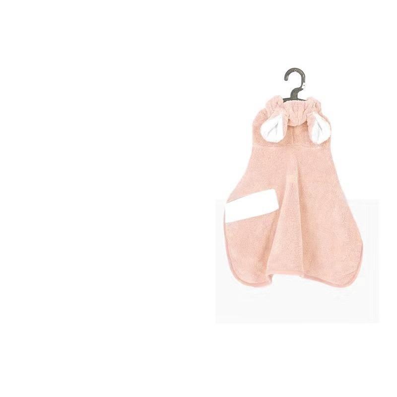 Toalla para Perro de Coral Suave Transpirable Absorbente Bata de Baño para Mascotas Bata para Cachorro Secado Rápido Ropa para Perros para Razas Pequeñas