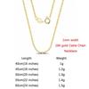 Rinntin 925 Silver Italian Handmade 1.2mm Chopin Chain Necklace for Women Fashion Simple Basic Neck Chain Jewelry SC53
