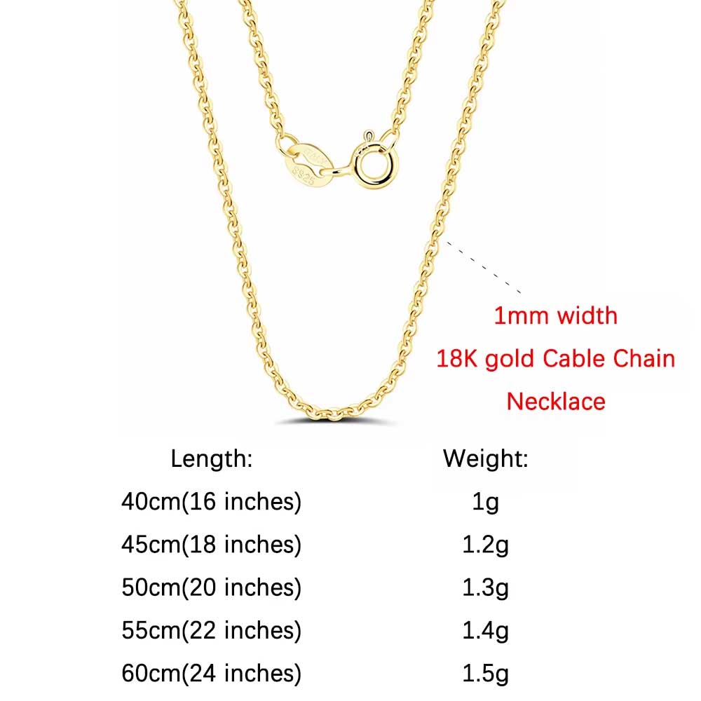 Rinntin 925 Silver Italian Handmade 1.2mm Chopin Chain Necklace for Women Fashion Simple Basic Neck Chain Jewelry SC53