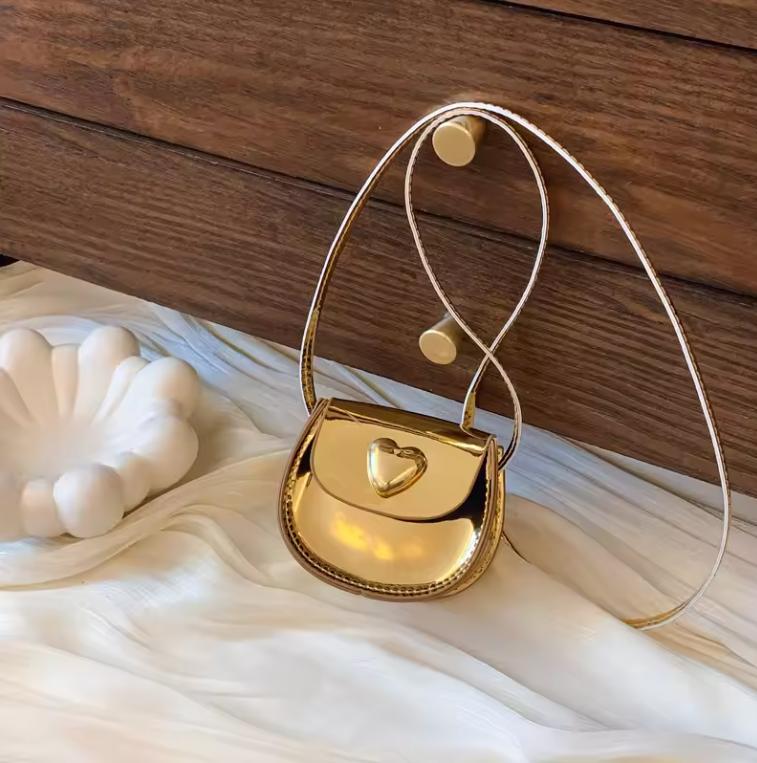 Small Shoulder Bag Cute Coin Key Earphone Case 2026 Summer New Mirror Lipstick Purse Mini Pu Crossbody Bag for Girls Kids