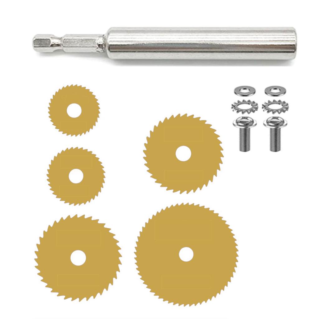 7 Stück Rotationsbohrer Sägeblätter mit Sechskantschaft Kunststoff Sanitär Innenabschneider HSS Sägescheibe Rad Trennscheiben für Bohrmaschinen