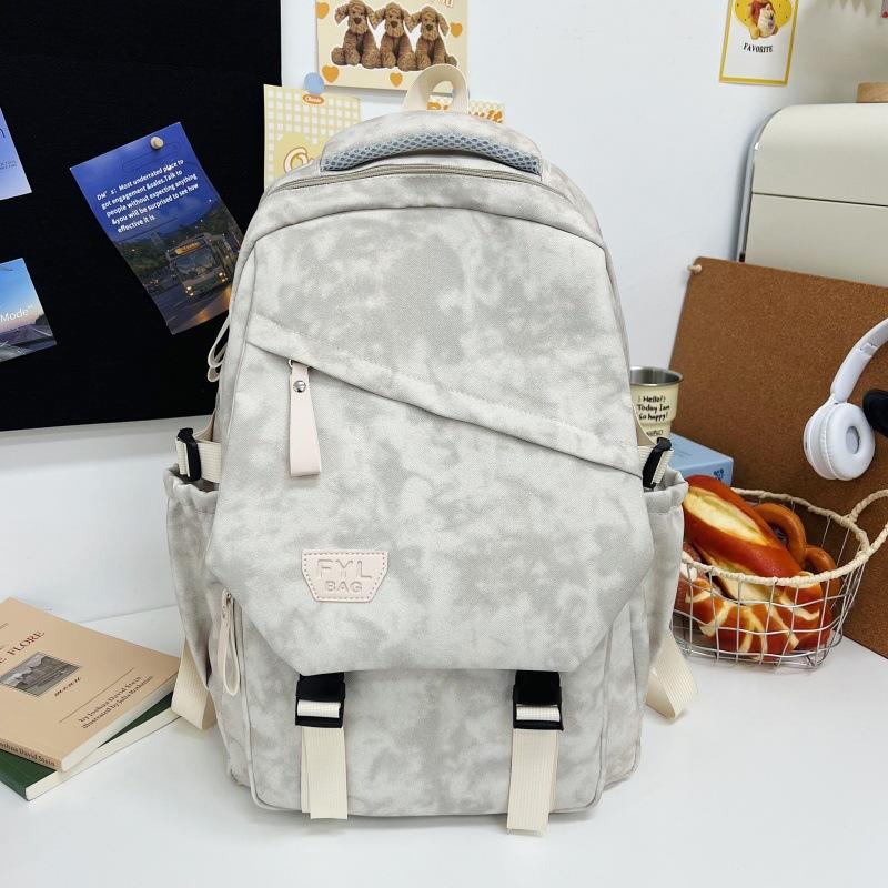 Schoolbag Backpack Casual Simple Versatile Large Capacity Computer Travel Backpack Female Junior High School Student High School Student School Bag