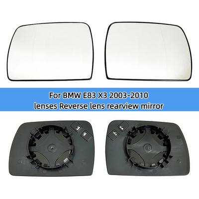 Para BMW E83 X3 2003-2010 lentes Lente de marcha atrás reflector de espejo retrovisor cristal calefactable Espejo retrovisor con calefacción para el lado Izquierdo/Derecho del coche