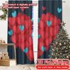 2D Flat Printing  2pcs Heart Bloom Popular Creative Curtains Semi-Sheer Curtains Decorations For Home Decorative for Living Room