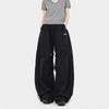 Mens Womens Quick-Dry Wrinkle-Effect Casual Pants Loose Fit Outdoor Hiking Trousers Streetwear Style