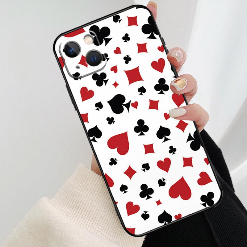 CASINO PLAYING CARDS Phone Case For iPhone 17 Pro Max 16 15 14 11 12 13 Pro Max mini 15 16 Plus 16e 17 Air Cover