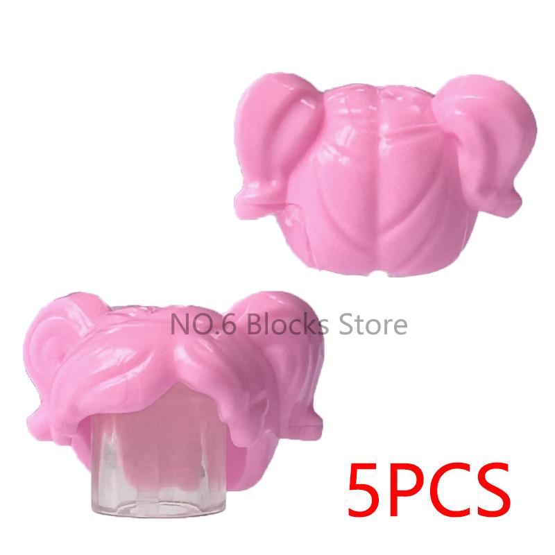 MOC City Small Particles Building Blocks Boys Girls Figures Accessories Curly Hair Beard Set Mini Bricks Toys Gifts For Kids G01