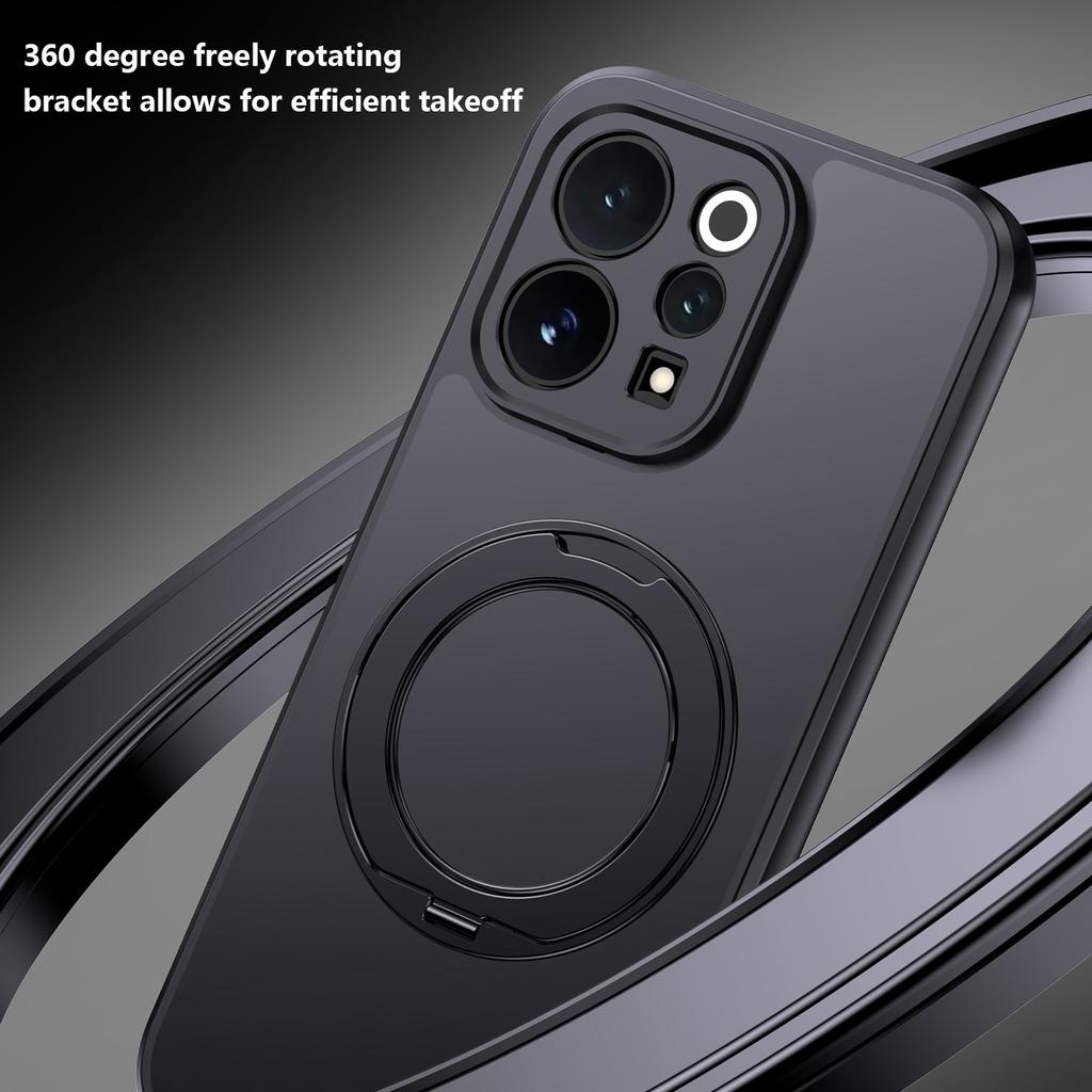 For VIVO V70 Case Hard PC Matte With Ring Stand Magnetic MagSafe Protective Back Cover Case For VIVO V70E V70 Phone Shell