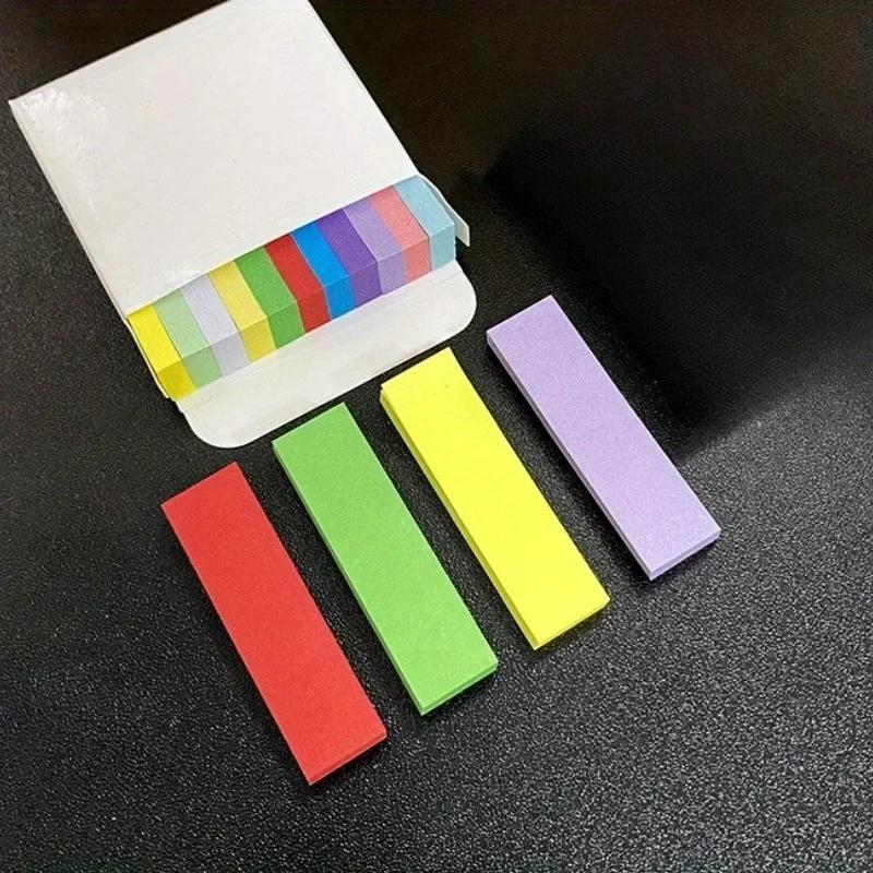 

11-Color Index Tabs & Sticky Notes-Colored Label Strips Mini INS-Style Bookmark Tabs for Student Organization, Writing Memo Pads