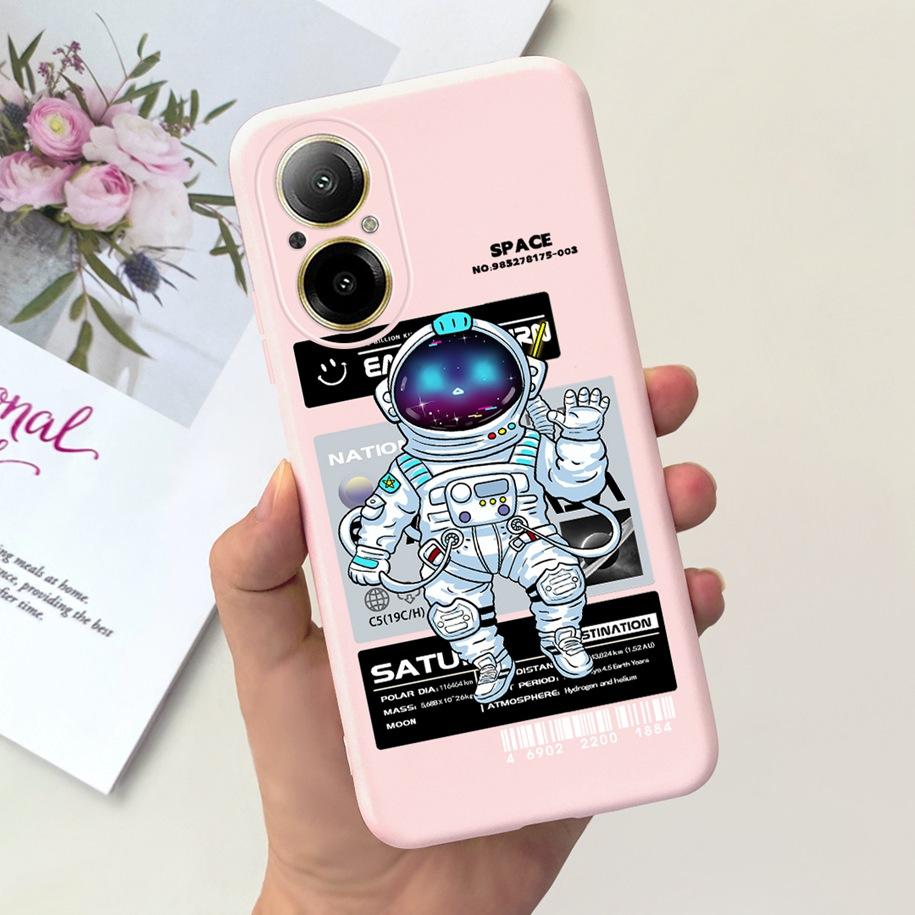 Case For Oppo Realme C67 4G Phone Cases Fashion Astronaut Soft Silicone Shockproof Back Cover Matte Shell For RealmeC67 4G Funda