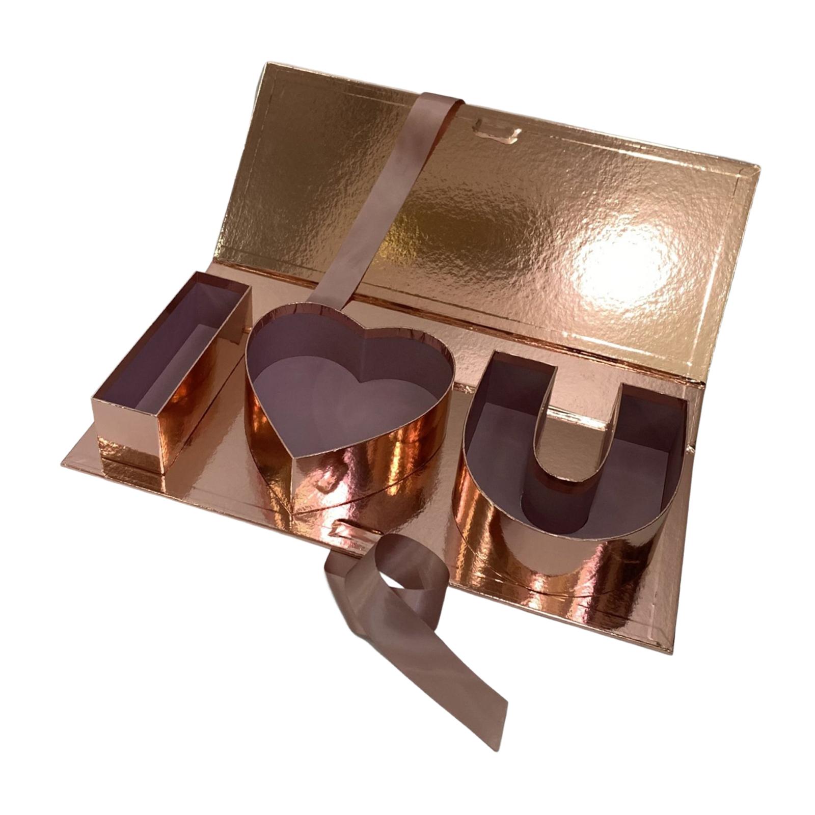 

Flower Mother s Day Gift Letter Box Luxury Style Decoration for Mother s Day Bridal Shower Wedding Birthday Valentines Day золотий