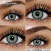 14.5mm Natural Brown Color Contact Lenses 1 Pair Soft Comfort Yearly Use Blue Eye Lenses Gray Pupils Lens Green Contact