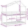 Bunk Bed Without Mattress 90x200 Cm Solid Pine Wood