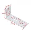 1Pc Adjustable L-Shape Corner Brace with Screws - Slotted Joint Right Angle Bracket for Furniture Wood Shelves Cabinet
