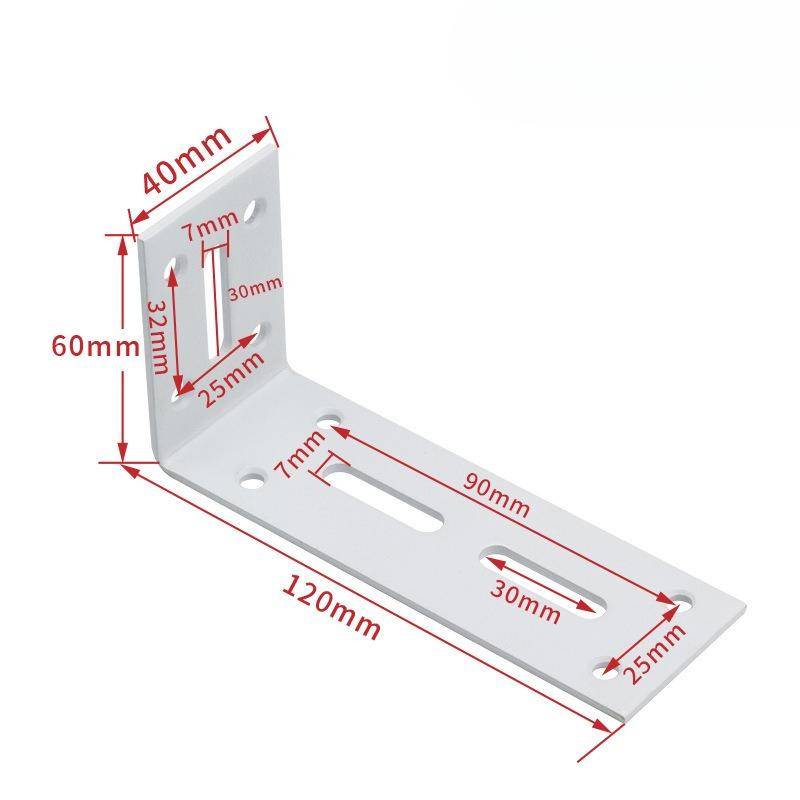 1Pc Adjustable L-Shape Corner Brace with Screws - Slotted Joint Right Angle Bracket for Furniture Wood Shelves Cabinet