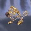 Fourcart Handmade Glass Natural Stone Tiger Eye Dragon, Small, Set of 3