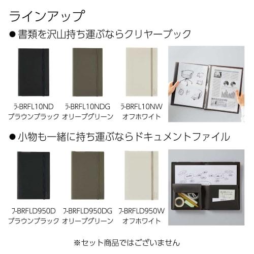 KOKUYO Clear Book BIZRACK Fixed Type A4 Bifold Off White LA-BRFL10NW