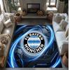 Bayern Munich Printed Flannel Area Rug Non Slip Soft Polyester Floor Carpet Indoor Decor Mat for Bedroom Living Room Sofa Game Room Home Decoration