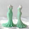 Wedding Dress Series Silicone Candle Mold Handmade Aroma Plaster Resin Molds DIY Party Princess Dress Wedding Decoration Mould