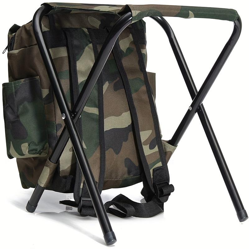 Nützlicher Rucksack Kühlstuhl Tragbarer Klappstuhl Hocker Leicht Angeln Outdoor Ausrüstung Geeignet für Camping, Reisen Wandern