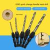 5Pieces Countersink Drill 6542 Cone Bit Set Quick Change Hex Shank Woodworking Screw Reame Metric 2mm To 6mm Drill Bit