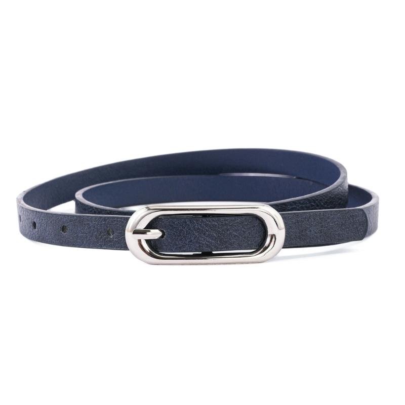 Slim Adjustable PU Waist Belt For Women Stylish Waistband Accessory Classical Black Elegant Fashion Design