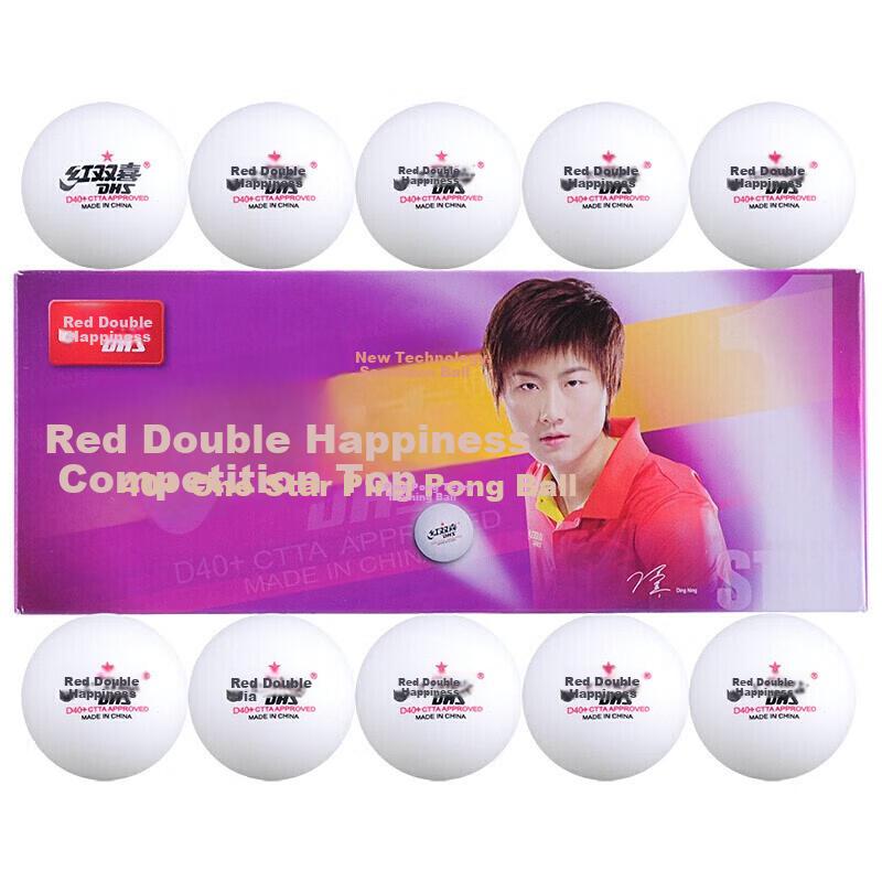 Sai Ding Yi Xing Table Tennis Balls, Size 40+, White, Pack of 10