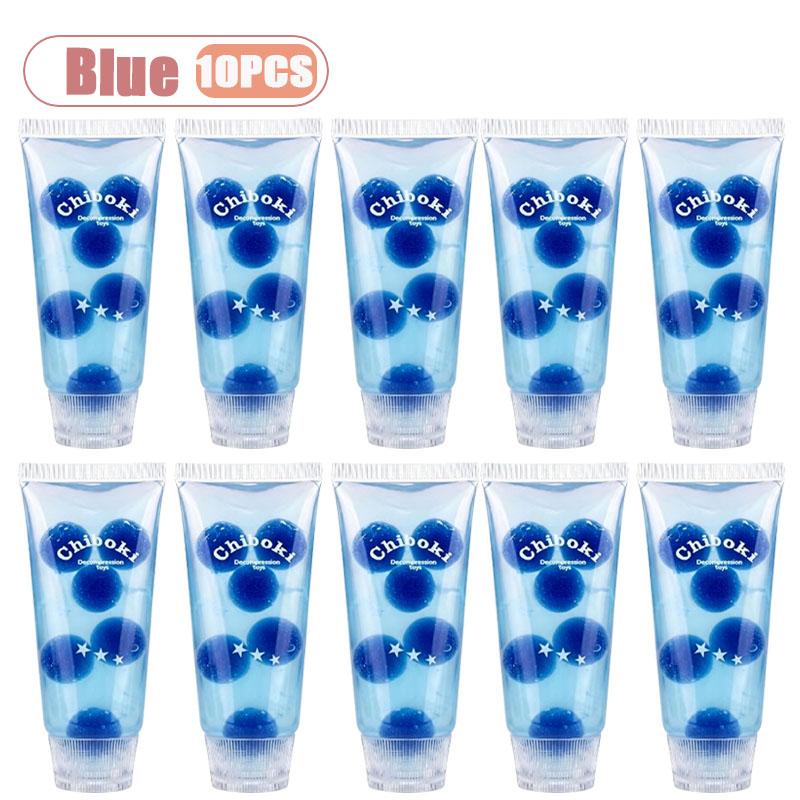 1-10PCS Toothpaste Tube Soft Gel Squishy Slow Rising Stress Relief for Adult Fidget Sensory Decompression Cute Pocket Gadget