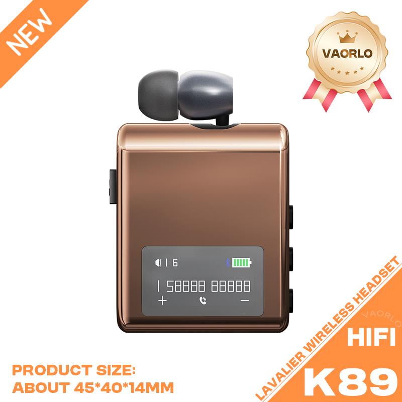 K89/K75 Lavalier Business Bluetooth 5.4 Căști Wireless Vorbire/Muzică 20H Afișaj Digital LCD Căști HIFI Cu Microfon Anulare Zgomot