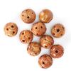 10Pcs Peach Wood Beads Carving for   Bracelet Necklace Crafts Pendants Accessories