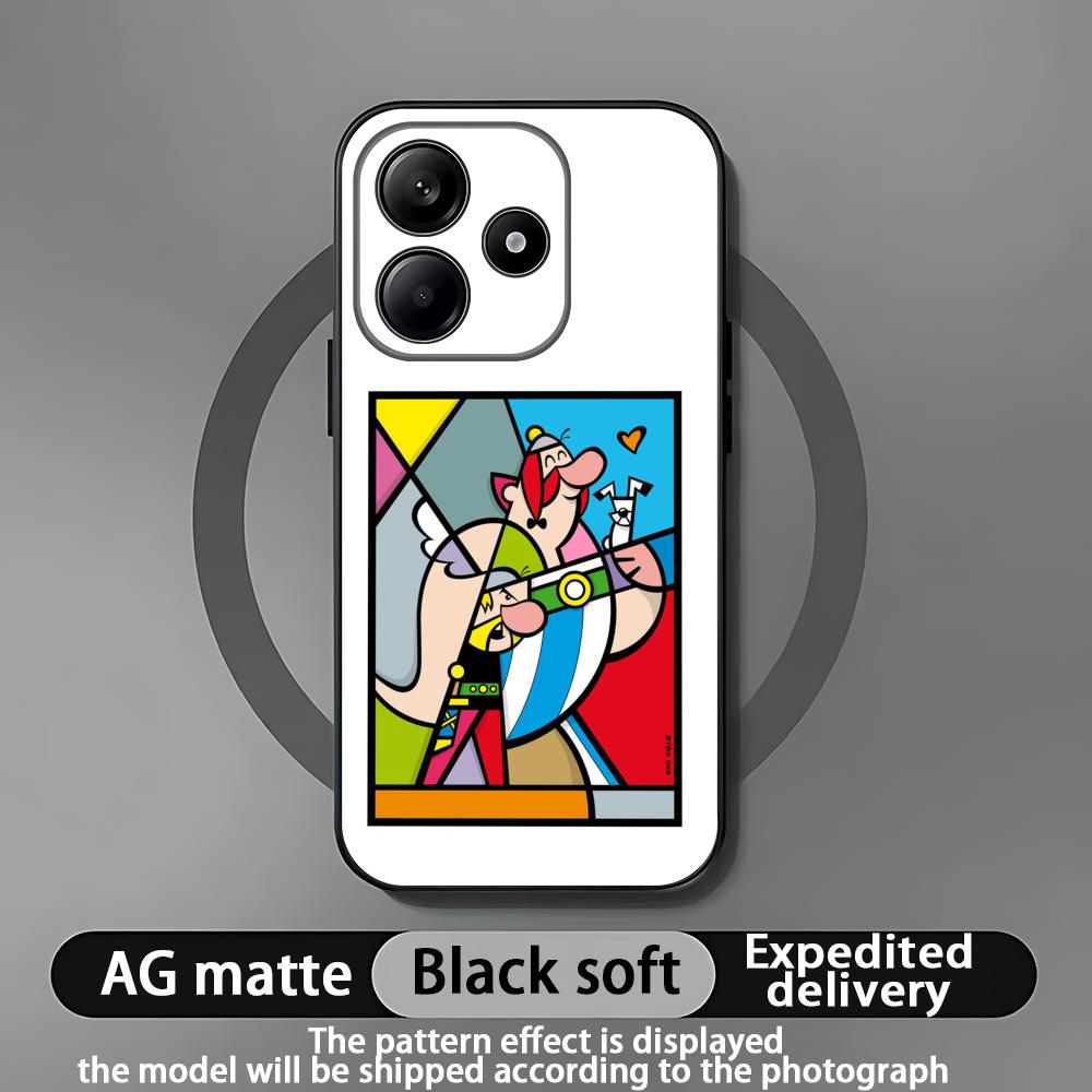 A-Asterix Phone Case For Xiaomi Redmi Note 14 13 12 11 Pro Plus S 5G 4G Soft Black Phone Cover