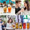 5 Pieces Stainless Steel Straw Set Colorful Metal Straws Bar Drinks Coffee Milk Tea Juice Drinking Utensils Environmental Protec