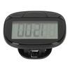 Distance Calorie Pedometer Big Screen Clock Display 2D Step Counter with Back Clip Multifunctional