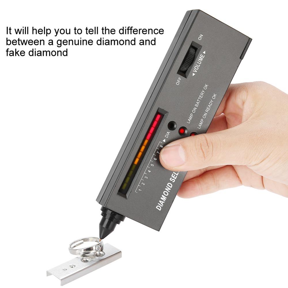 LED Indicator Gemstone Selector Plastic Moissanite Tester  For Gold and Silver