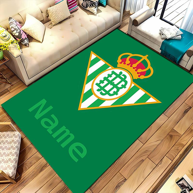 Custom personalization Real Betis Balompié Area Rug - Perfect For Kitchen, Bathroom,Laundry Room Decor Large Size Available,Gift All Seasons