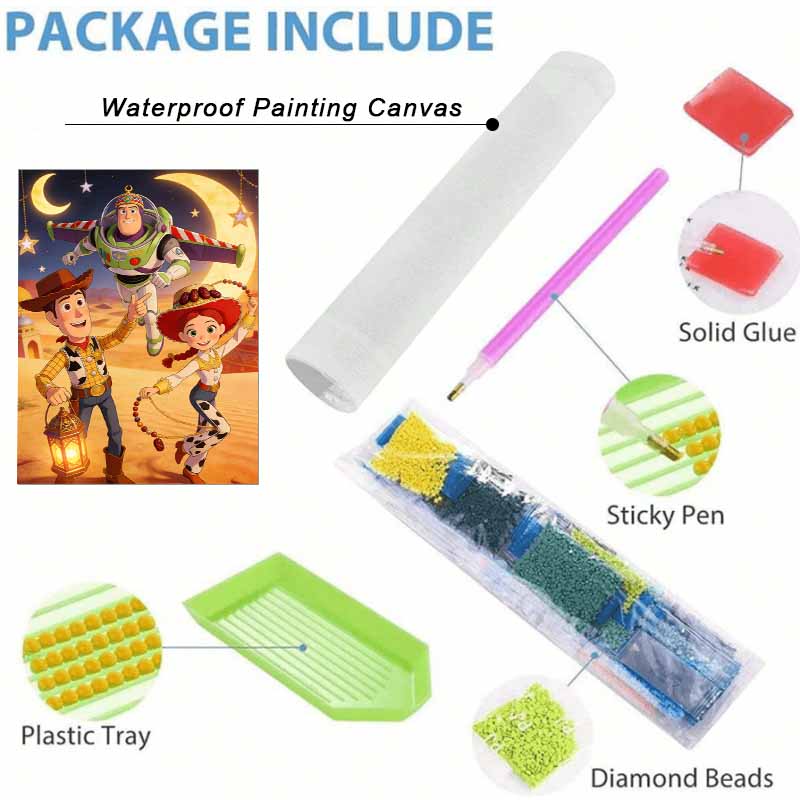 Disney Diamond Painting Set Full Diamonds 5D Toy Story Arabian Nights Home Decoration Creative Handicrafts