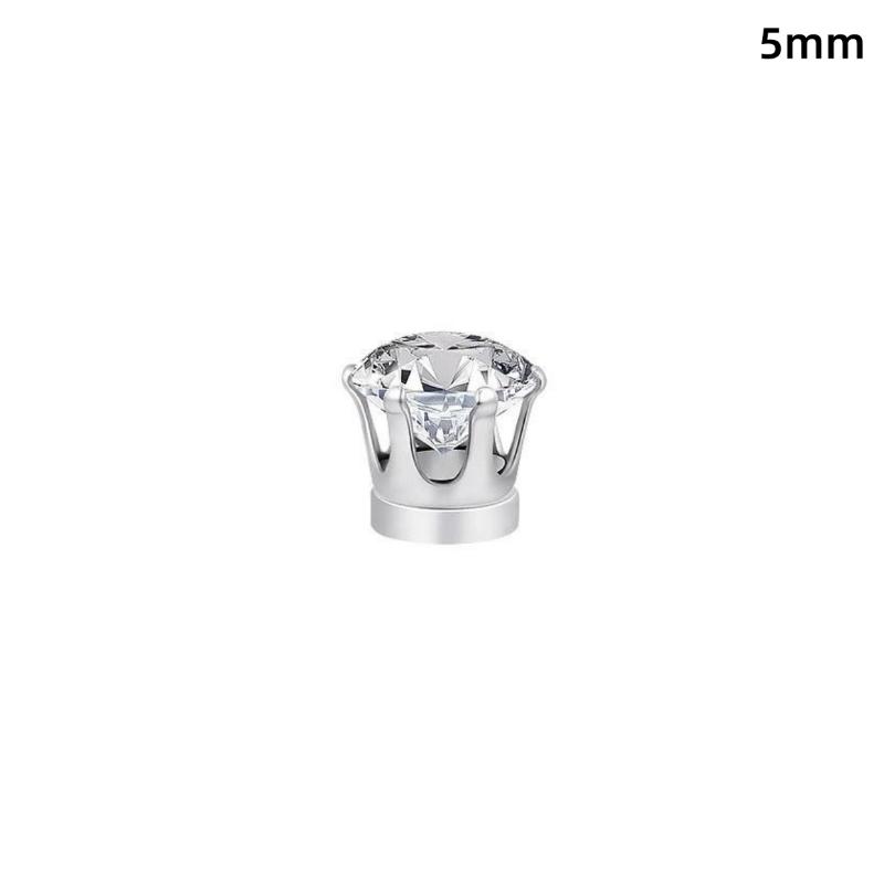 1/2 Bucăți Clipsuri Magnetice pentru Urechi Știfturi pentru Urechi cu Zirconiu Cubic Fără Necesitatea Găuririi și Aspect Strălucitor Perfecte pentru Purtare Zilnică Petreceri Întâlniri