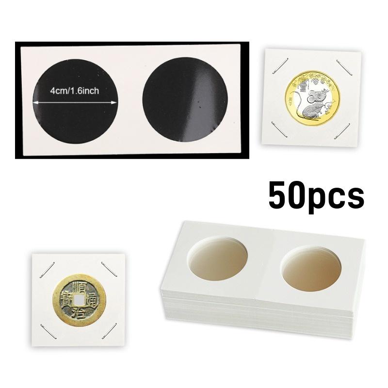 

120 Pockets Artificial PU Leather Coins Collection Album Book Collecting Money Organizer Storage Bags PVC Film