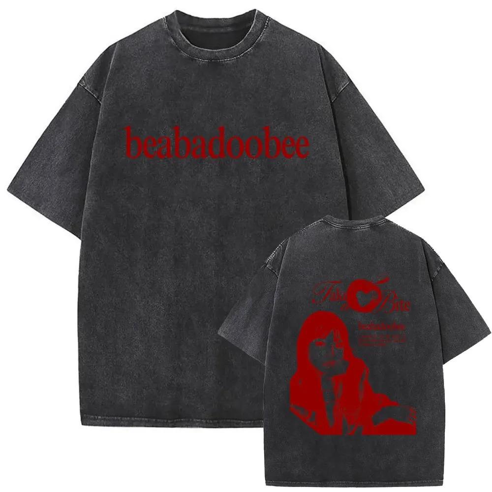Hot Sale Singer Beabadoobee Graphic Print TShirt Men Women Vintage Washed Cotton Streetwear Fashion Oversize Top Summer New Top S