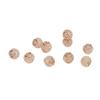 10 Pcs Spacer Beads Round Mesh Hollow Gold Plated   Spacer Beads   Hand Made Beading for Jewelry Making