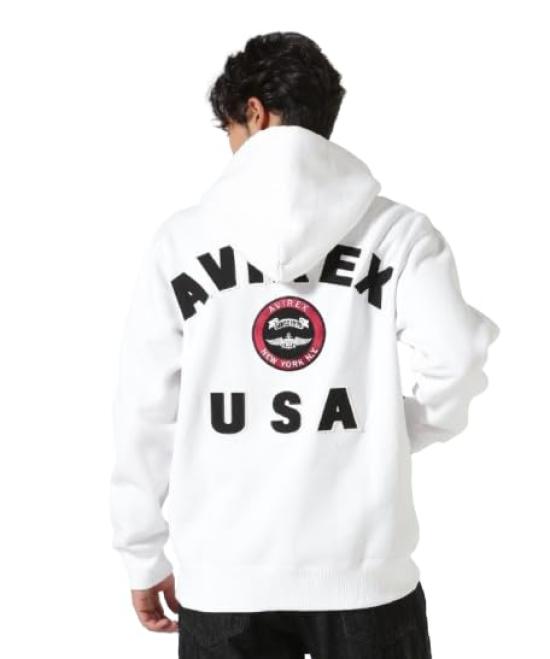 

VARSITY LOGO СВИТЕР ПАРКА НА МОЛНИИ Varsity Logo Свитшот на молнии 2XL 030 Белый [Avirex] Мужская 783-4931002