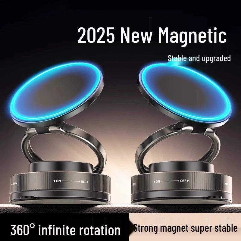 2025 Multi-Functional Magnetic Phone Holder: Suction Cup, Anti-Shake, In-Car Dashboard Navigation