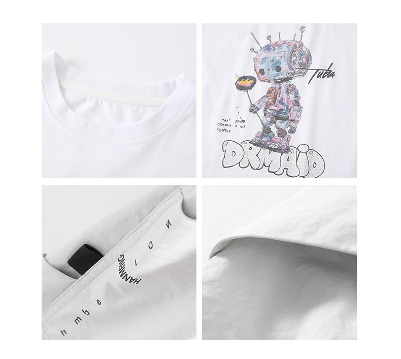 Trendy Boys' Summer Two-Piece Set: Short Sleeve T-Shirt & Casual Sports Shorts
