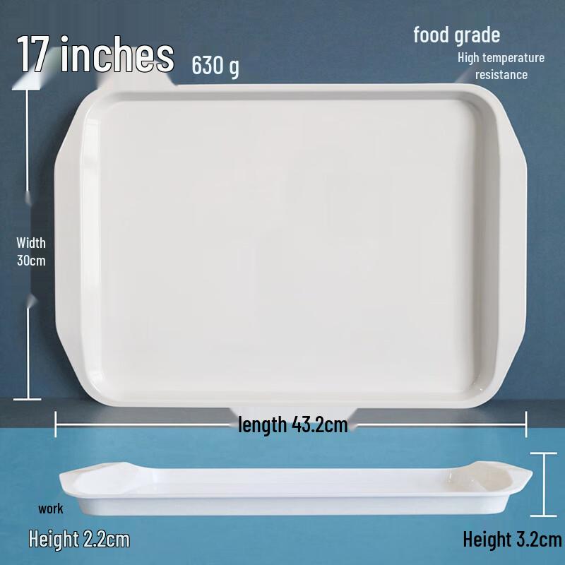 Lijia Fitment Melamine Serving Trays (10-Pack)