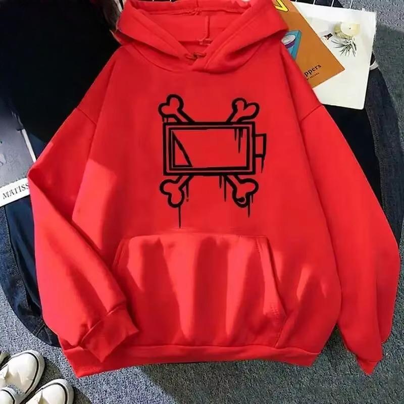 Comodo Pullover con Cappuccio Stampato Semplice da Uomo Felpe con Cappuccio Quotidiane Felpe da Uomo