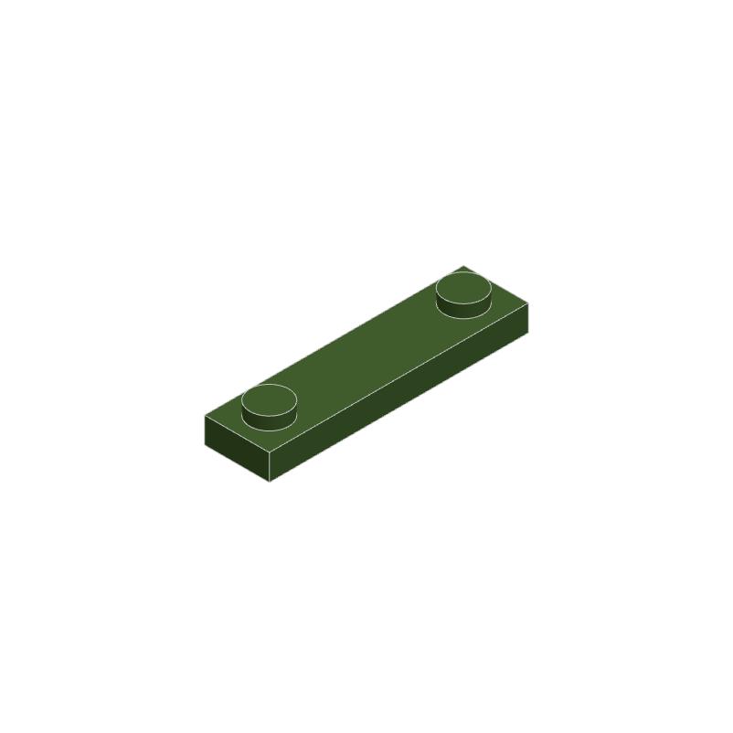 50 Stück 92593 Modifizierte 1x4 Steine mit 2 Noppen Kollektionen Großpackung Modulare GBC Spielzeuge Für Technical MOC DIY Bausteine Kompatibel