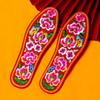 Summer Cotton Embroidered Insoles for Men and Women - Thick, Sweat-Absorbing, Wedding Celebration Design
